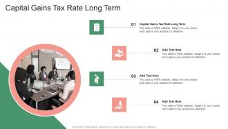 Capital Gains Tax Rate Long Term In Powerpoint And Google Slides Cpb