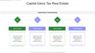 Capital Gains Tax Real Estate In Powerpoint And Google Slides Cpb