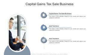 Capital Gains Tax Sale Business In Powerpoint And Google Slides Cpb