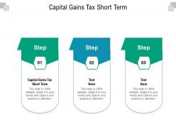 Capital gains tax short term ppt powerpoint presentation infographic template slide download cpb