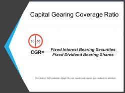 Capital gearing coverage ratio