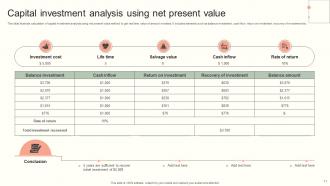 Capital Investment Analysis Powerpoint Ppt Template Bundles Interactive Unique