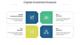 Capital investment analysis ppt powerpoint presentation file deck cpb