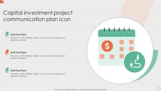 Capital Investment Project Communication Plan Icon