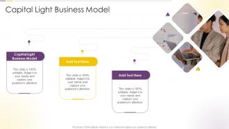 Capital Light Business Model In Powerpoint And Google Slides Cpb