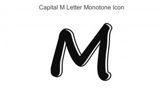 Capital M Letter Monotone Icon In Powerpoint Pptx Png And Editable Eps Format