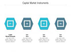 Capital market instruments ppt powerpoint presentation layouts diagrams cpb