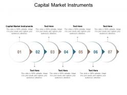 Capital market instruments ppt powerpoint presentation show cpb