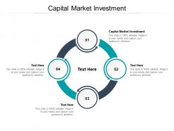 Capital market investment ppt powerpoint presentation infographics sample cpb