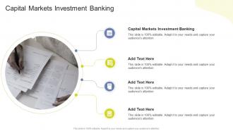 Capital Markets Investment Banking In Powerpoint And Google Slides Cpb