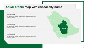 Capital Of Saudi Arabia Map Powerpoint Ppt Template Bundles