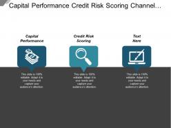 Capital performance credit risk scoring channel sales strategy cpb