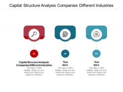 Capital structure analysis companies different industries ppt powerpoint presentation gallery aids cpb