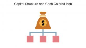 Capital Structure And Cash Colored Icon In Powerpoint Pptx Png And Editable Eps Format