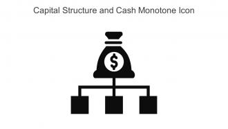 Capital Structure And Cash Monotone Icon In Powerpoint Pptx Png And Editable Eps Format