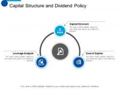 Capital structure and dividend policy capital structure ppt summary visuals