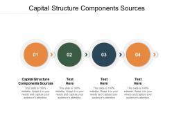 Capital structure components sources ppt powerpoint presentation maker cpb