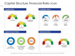 Capital Structure Financial Ratio Icon