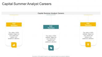 Capital Summer Analyst Careers In Powerpoint And Google Slides Cpb