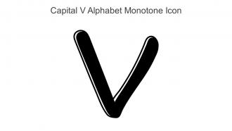 Capital V Alphabet Monotone Icon In Powerpoint Pptx Png And Editable Eps Format