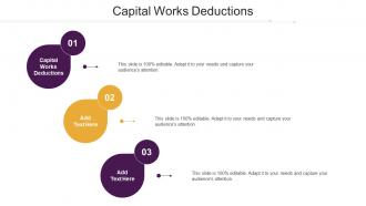 Capital Works Deductions Ppt Powerpoint Presentation Infographics Templates Cpb