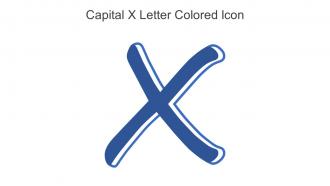 Capital X Letter Colored Icon In Powerpoint Pptx Png And Editable Eps Format