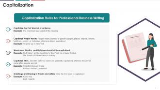 Capitalization For Professional Business Writing Training Ppt