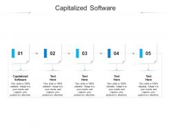 Capitalized software ppt powerpoint presentation styles summary cpb