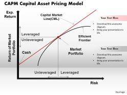 Capm capital asset pricing model powerpoint presentation slide template