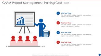 CAPM Project Management Training Cost Icon