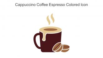 Cappuccino Coffee Espresso Colored Icon In Powerpoint Pptx Png And Editable Eps Format