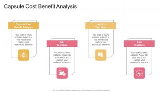 Capsule Cost Benefit Analysis In Powerpoint And Google Slides Cpb