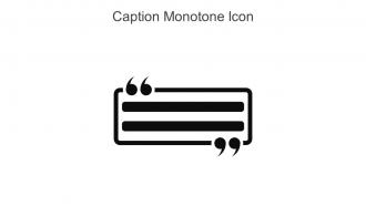 Caption Monotone Icon In Powerpoint Pptx Png And Editable Eps Format