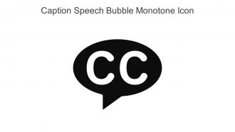 Caption Speech Bubble Monotone Icon In Powerpoint Pptx Png And Editable Eps Format