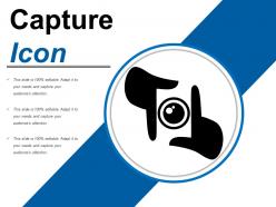 Capture icon 2 ppt infographic template