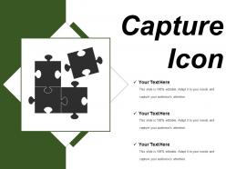 Capture icon 4 ppt sample presentations