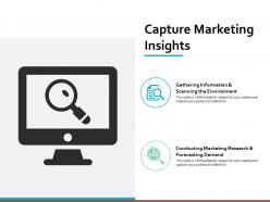 Capture Marketing Insights Ppt Powerpoint Presentation File Ideas