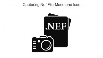 Capturing Nef File Monotone Icon In Powerpoint Pptx Png And Editable Eps Format