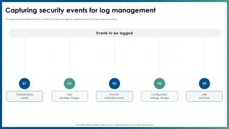 Capturing Security Events For Log Management Application Security