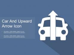 Car and upward arrow icon