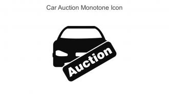 Car Auction Monotone Icon In Powerpoint Pptx Png And Editable Eps Format