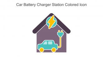 Car Battery Charger Station Colored Icon In Powerpoint Pptx Png And Editable Eps Format