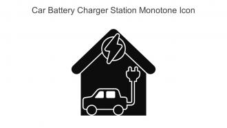 Car Battery Charger Station Monotone Icon In Powerpoint Pptx Png And Editable Eps Format