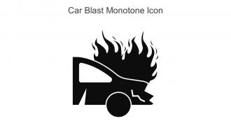 Car Blast Monotone Icon In Powerpoint Pptx Png And Editable Eps Format