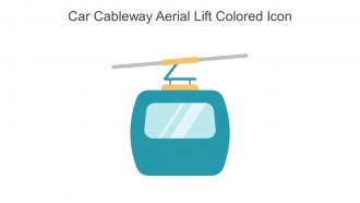 Car Cableway Aerial Lift Colored Icon In Powerpoint Pptx Png And Editable Eps Format