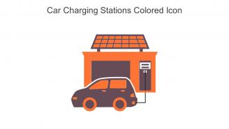Car Charging Stations Colored Icon In Powerpoint Pptx Png And Editable Eps Format