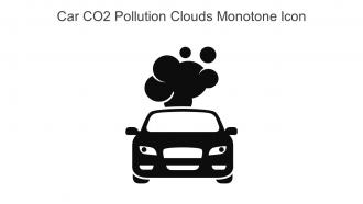 Car CO2 Pollution Clouds Monotone Icon In Powerpoint Pptx Png And Editable Eps Format
