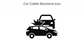 Car Collide Monotone Icon In Powerpoint Pptx Png And Editable Eps Format