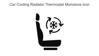 Car Cooling Radiator Thermostat Monotone Icon In Powerpoint Pptx Png And Editable Eps Format