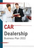 Car Dealership Business Plan A4 Pdf Word Document